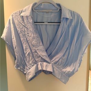 Love Tree Sky Blue Crop Top